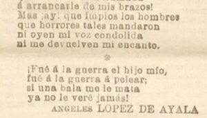 Poema Ángeles López de Ayala