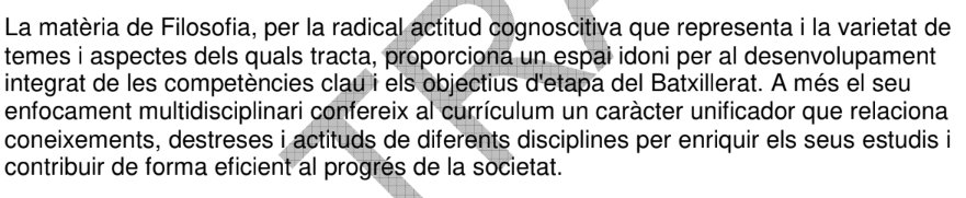Curriculum Filosofia